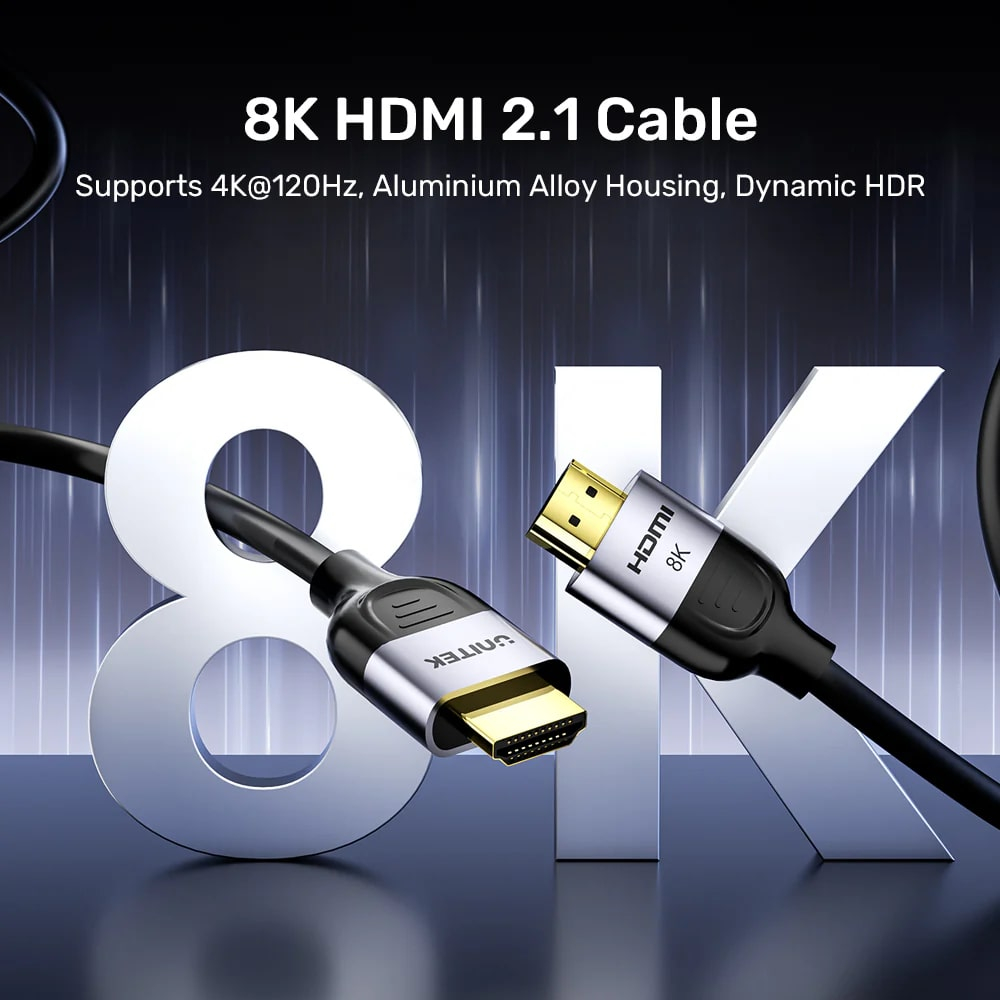 UNITEK HDMI2.1 KABLO 2MT 8K&60Hz (C11086GY01-2M)