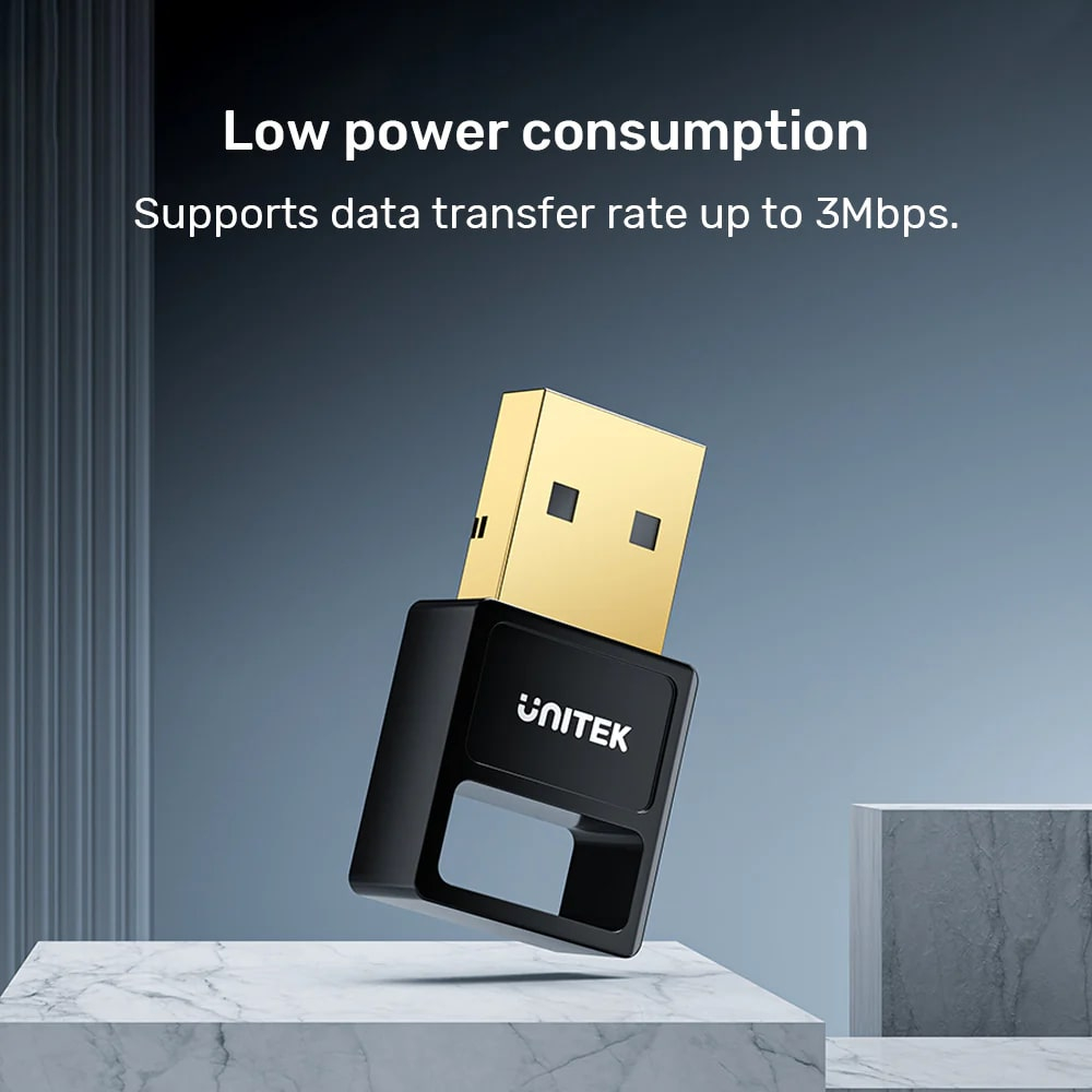 UNITEK BLUETOOTH 5.3 MINI USB ADAPTÖR (B105B)