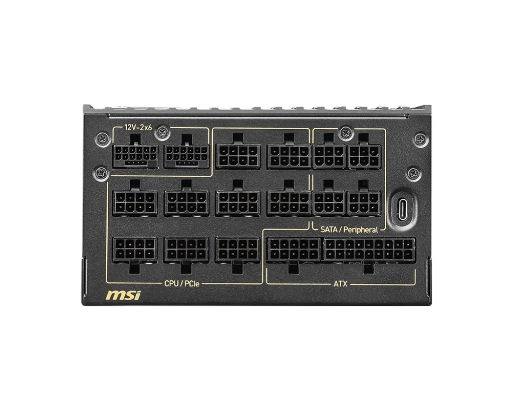 MSI MEG AI1600T PCIE5 1600W80+ TITANIUM FULMODULAR