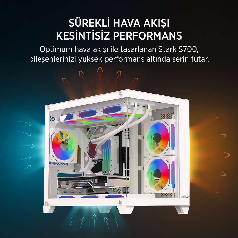JAMES DONKEY STARK S700 650W BEYAZ GAMING KASA