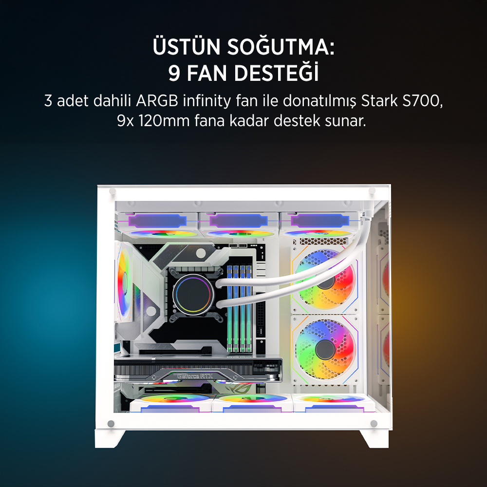 JAMES DONKEY STARK S700 750W BEYAZ GAMING KASA