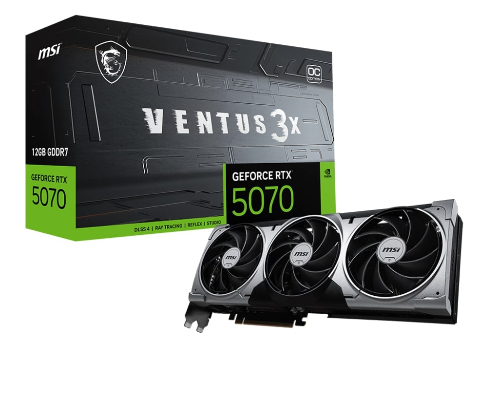 MSI GEFORCE RTX 5070 12G GDDR7 VENTUS 3X OC