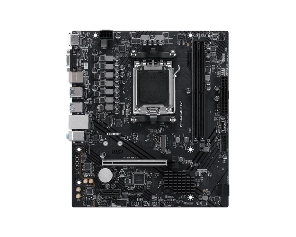 MSI PRO A620AM-B EVO AM5 DDR5 6800(OC) ANAKART