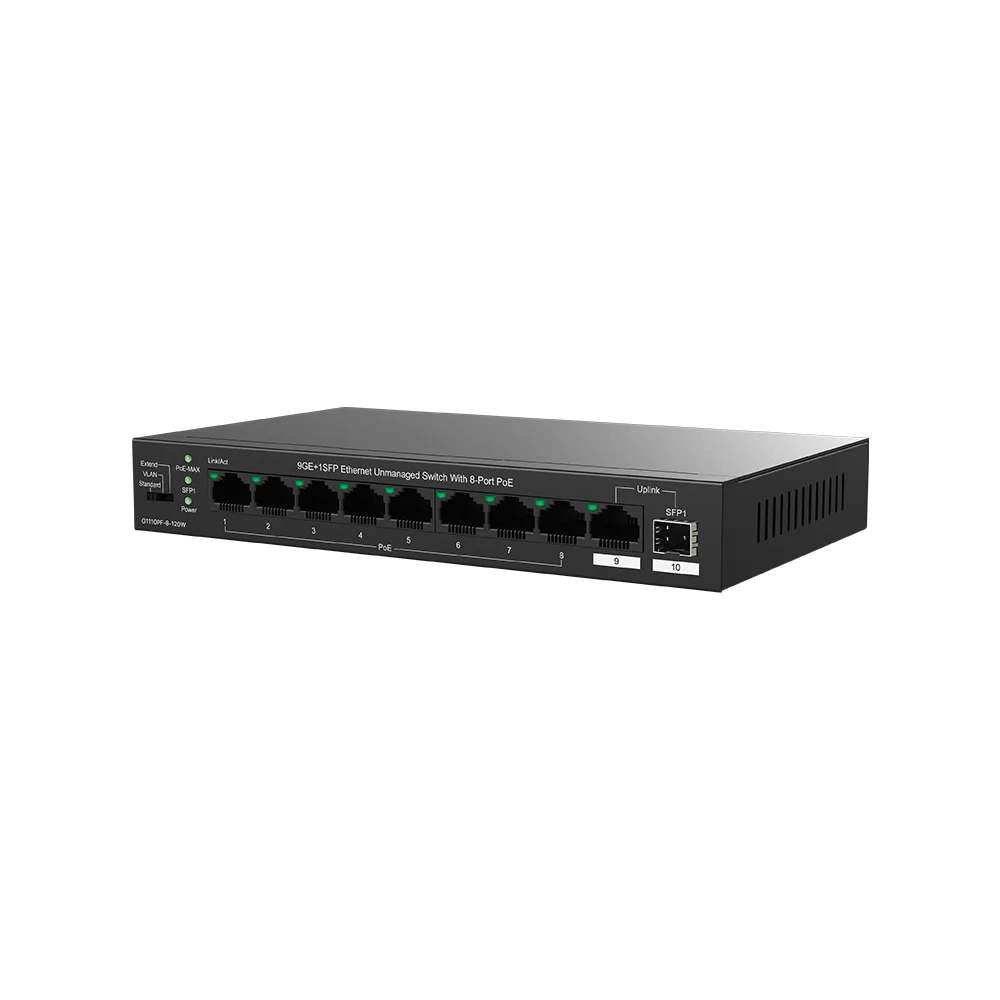 TENDA TEG1110PF-8-120W 10PORT 10/100/1000 SWITCH