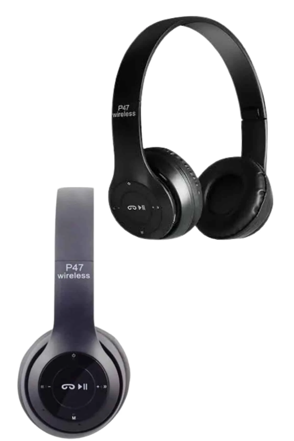 Bluetooth Kablosuz Kulaklık Siyah Wireless 5.0 Kulak Üstü Uzun Pil Ömrü