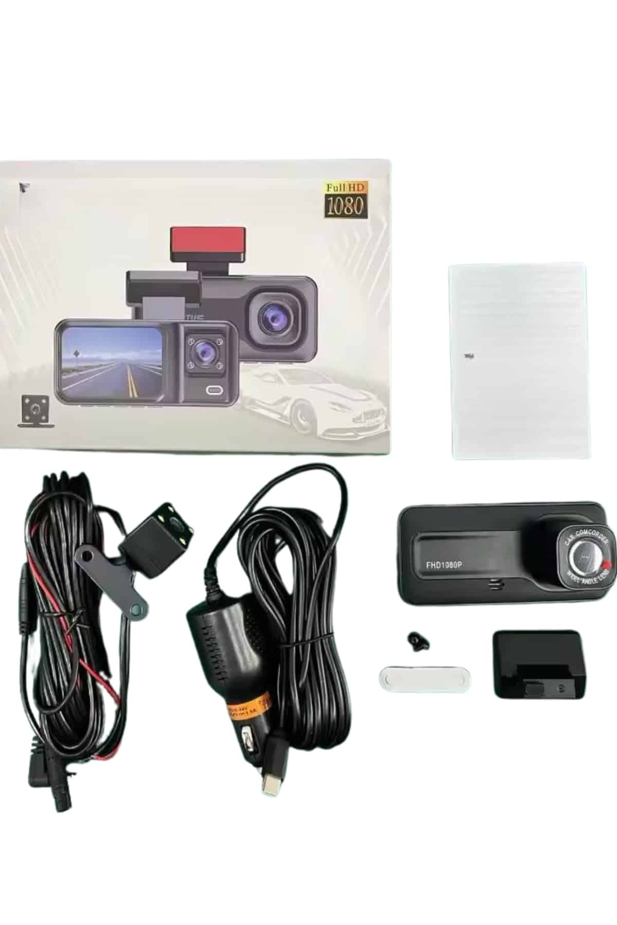 Ön ve Arka Kameralı 2 İnç 1080P Full HD DVR Araç İçi Ekran