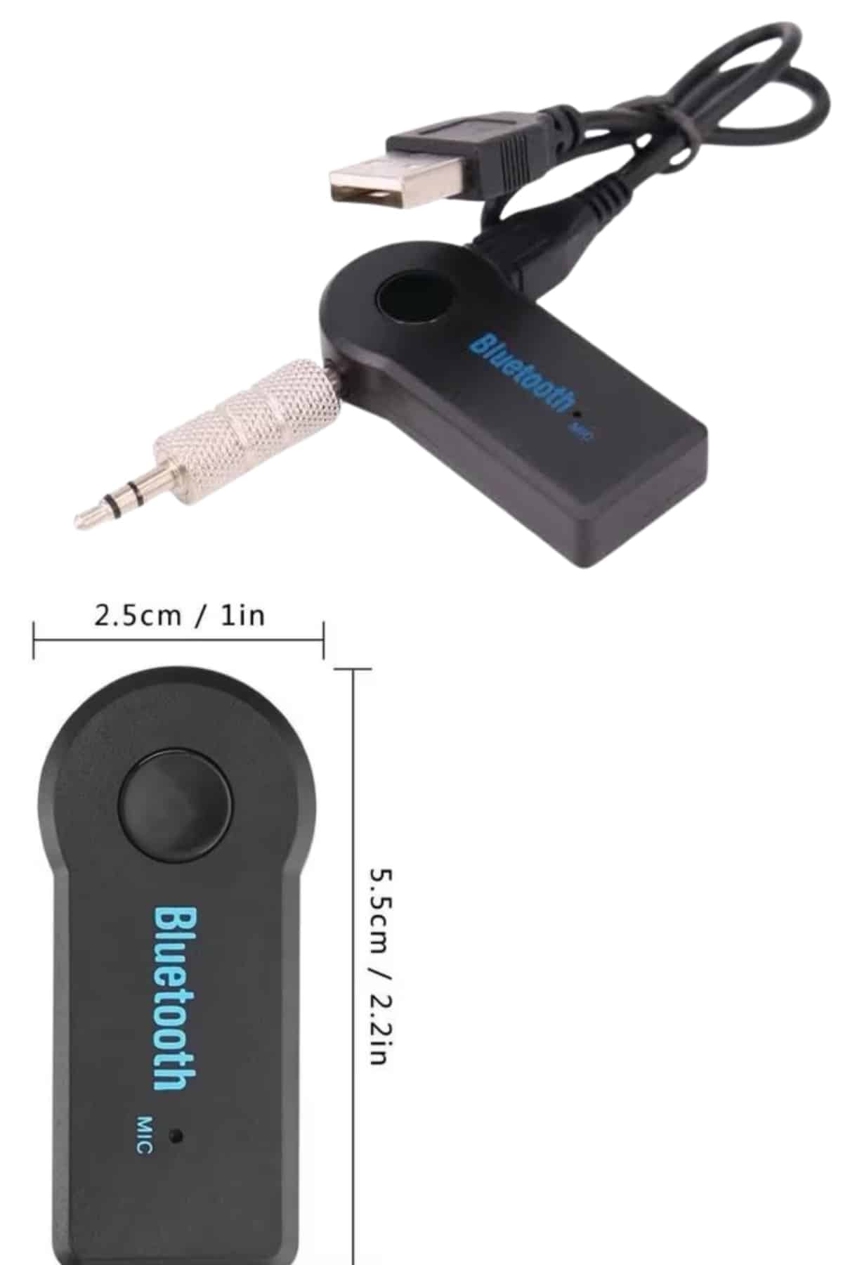 Bluetooth Araç Kiti Aux Çıkışlı  Telefon Müzik Alıcı Tüm Cihazlara Uyumlu
