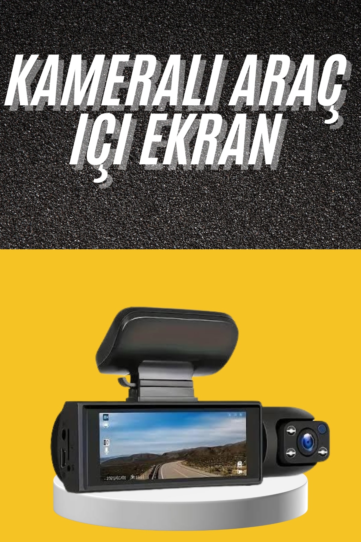 Sürüş Kamerası Video Kaydedici Hareket Algılama Gece Görüşlü