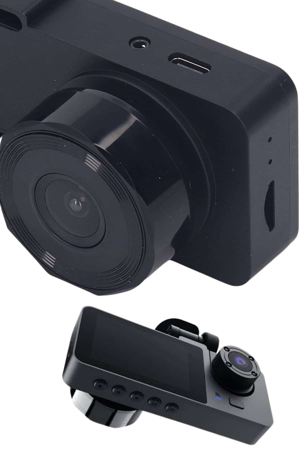 3 Kameralı 2 İnç 1080P Araç İçi Kamera Sürüş Kamerası CarPlay