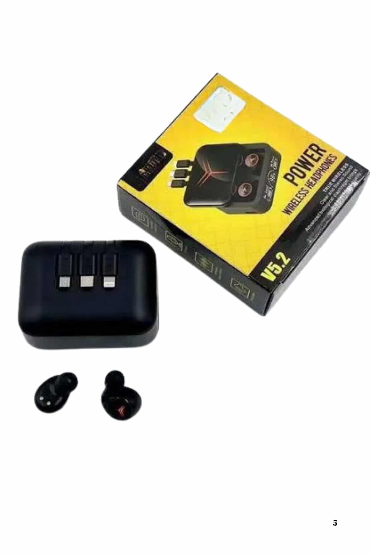 Kablosuz Bluetooth Kulaklık Powerbank Özellikli Göstergeli Hd Mikrofon