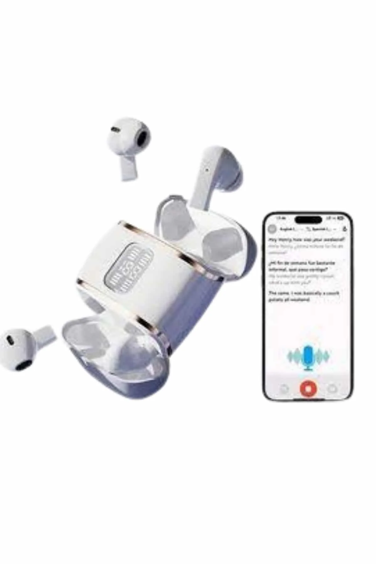 Profesyonel Dijital Göstergeli Düşük Gecikme Bluetooth Kulaklık Çift Kulaklık