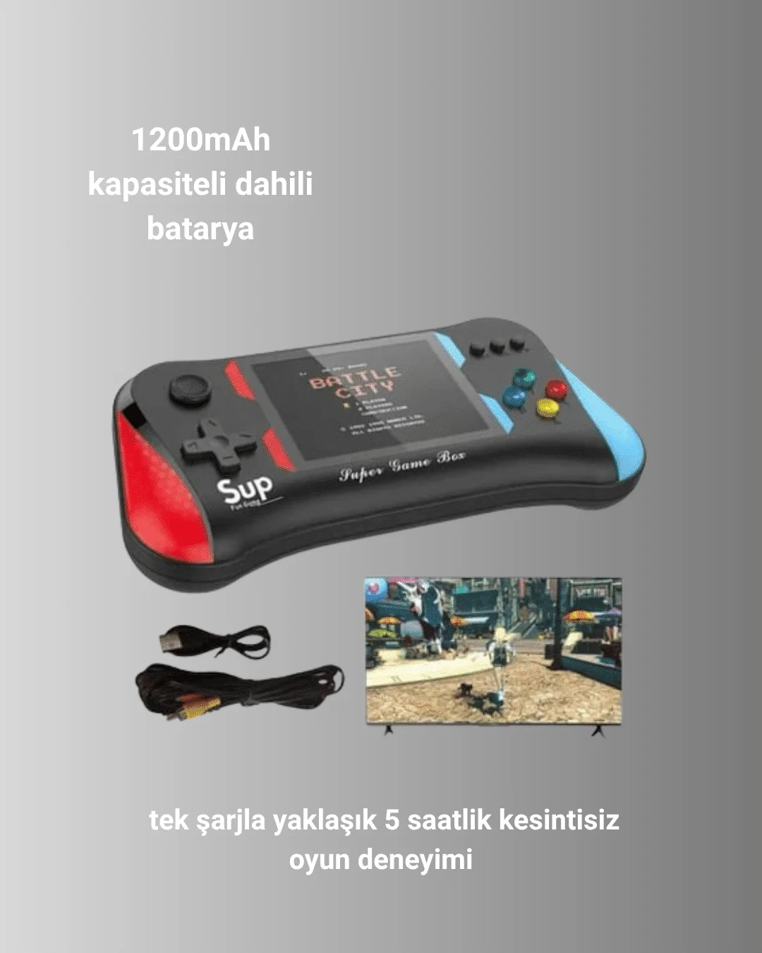 X7M Vintage 3.5 İnç 500’ü 1 Arada Klasik Oyun Konsolu
