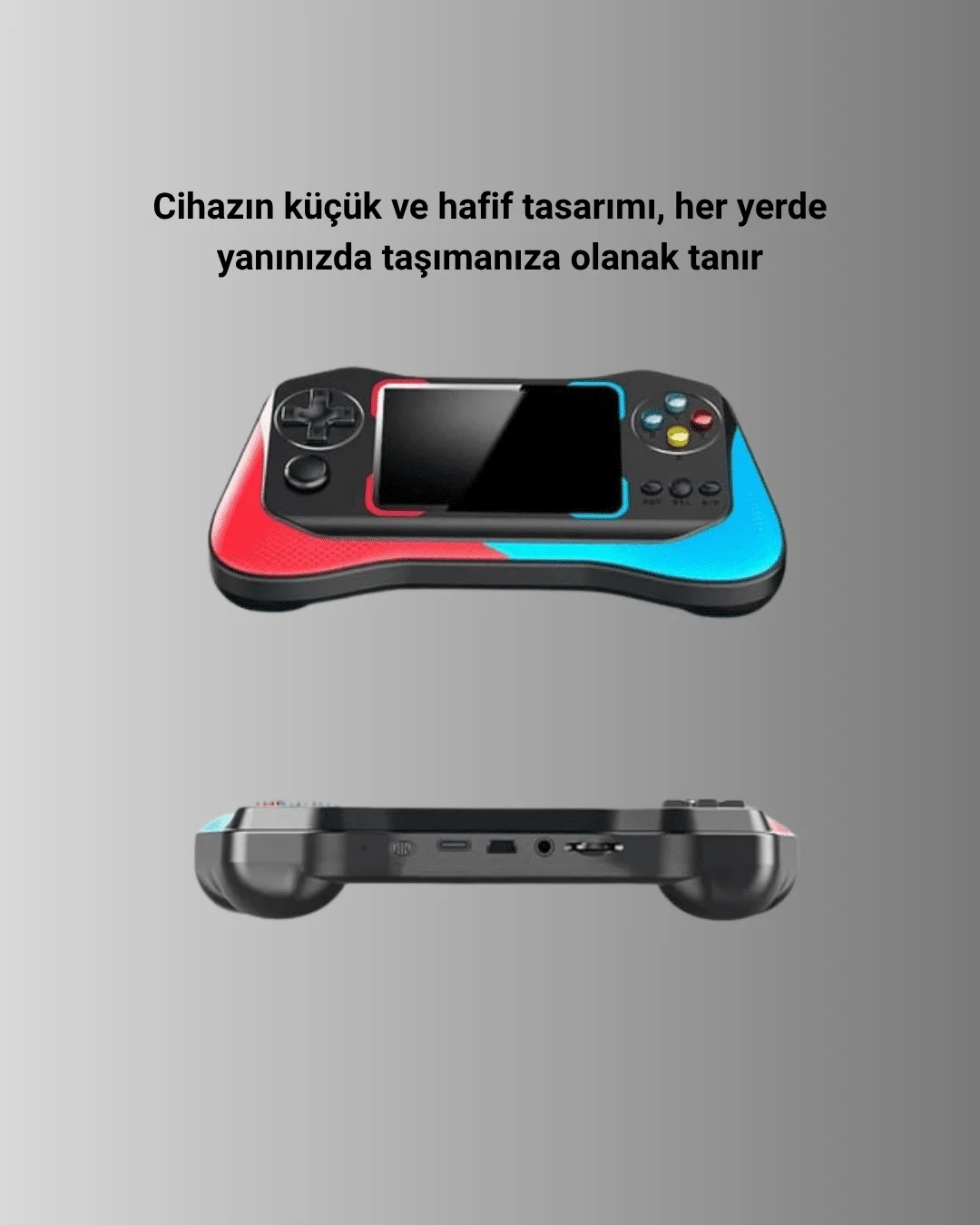 3.5 İnç Ekranlı Klasik Oyun Konsolu – 500 Dahili Oyun