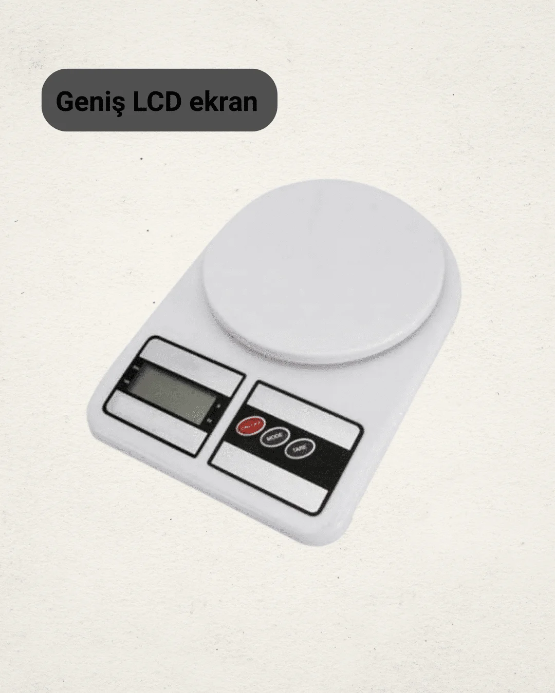 LCD Ekranlı Yüksek Hassasiyetli Dijital Mutfak Terazisi Yeni Nesil