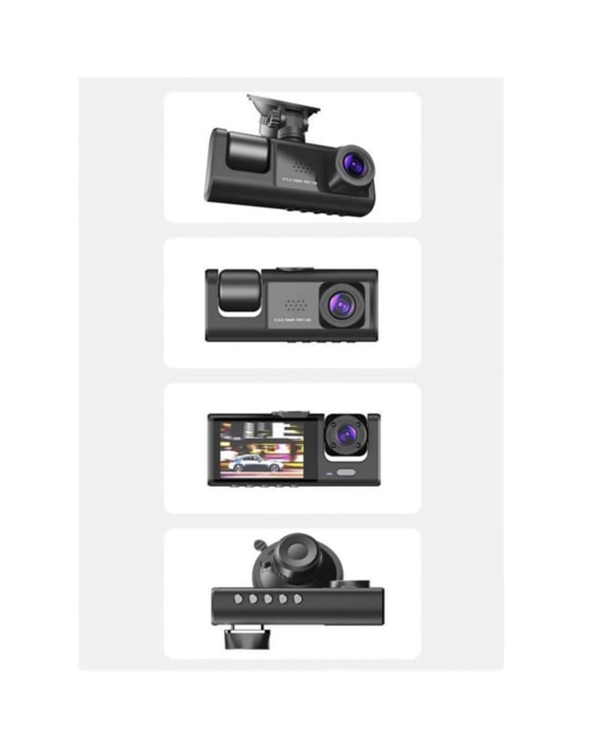 G-Sensör ve Hareket Algılama Destekli 1080p Araç İçi Güvenlik Kamerası