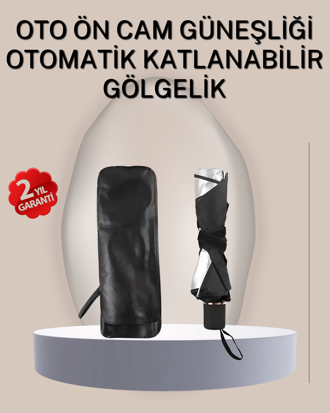 Dayanıklı UPE Alaşımlı Şemsiye Tipi Araç Güneşliği - Kolay Katlanır