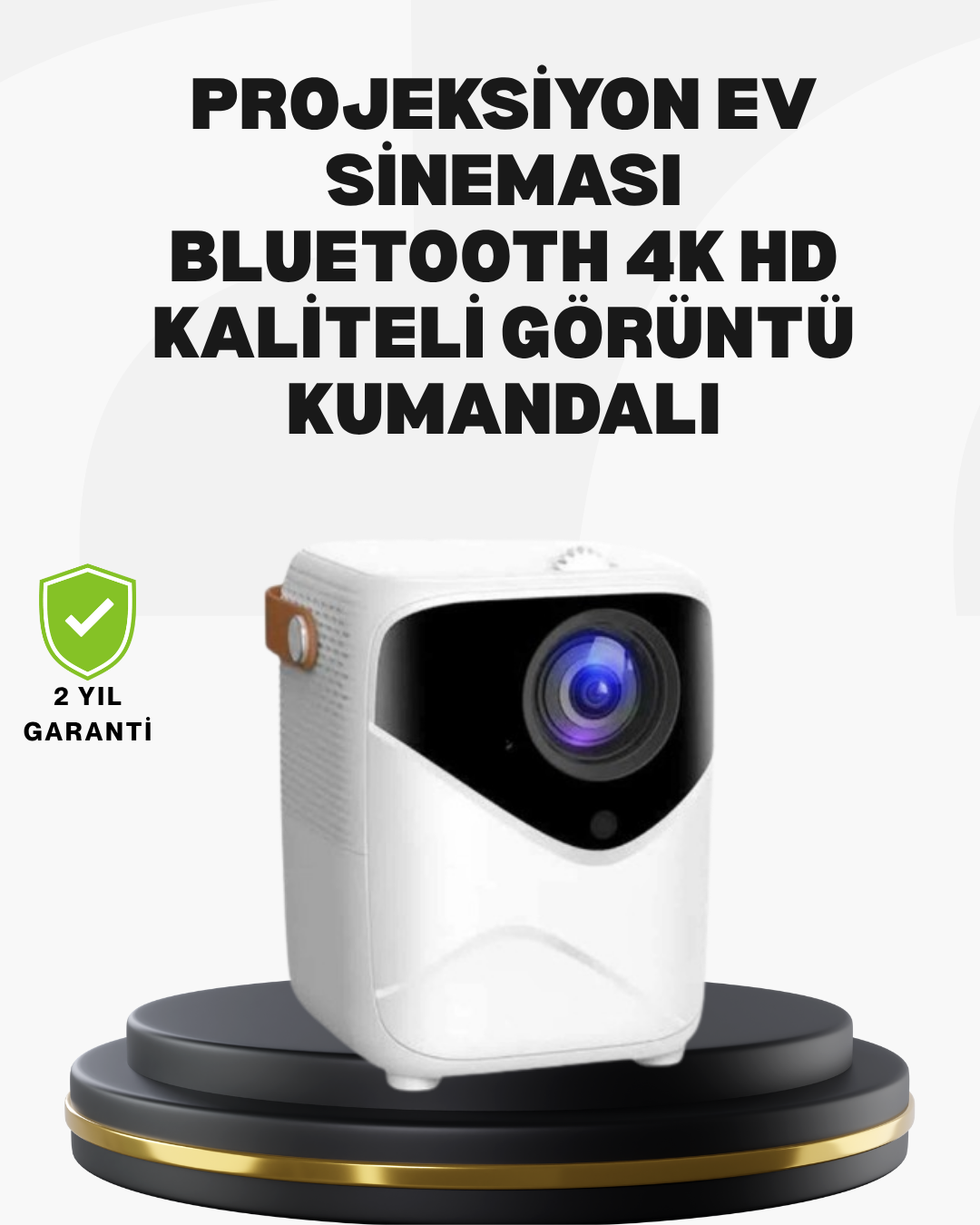 50 inç TV Deneyimli Projektör – Yakın Mesafede Geniş Görüntü