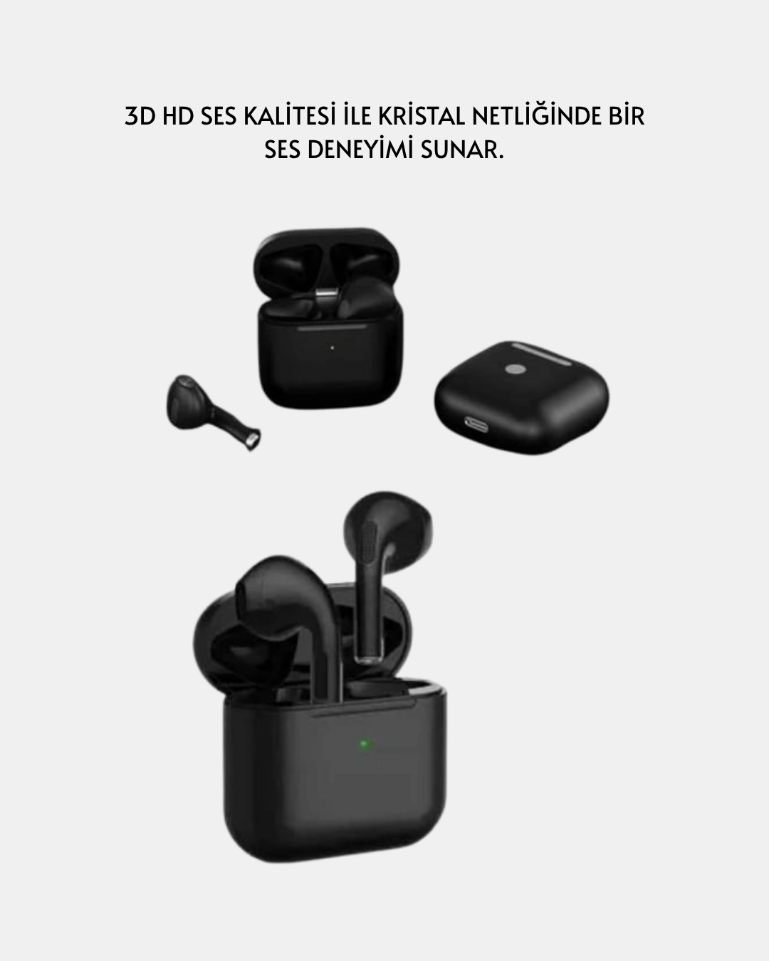 TWS Pro 5 Bluetooth Kulaklık – Kablosuz ve Şarj Kutulu Tasarım