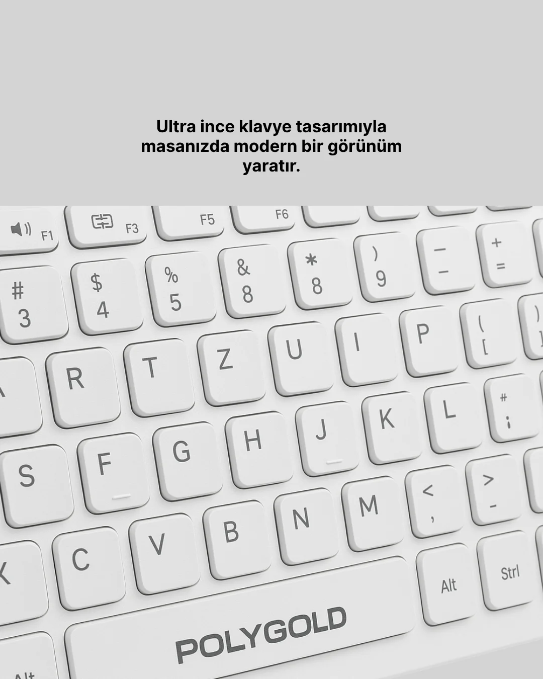 Ergonomik Kablosuz Klavye Mouse Takımı - Tam Boy, Sessiz ve Güvenilir