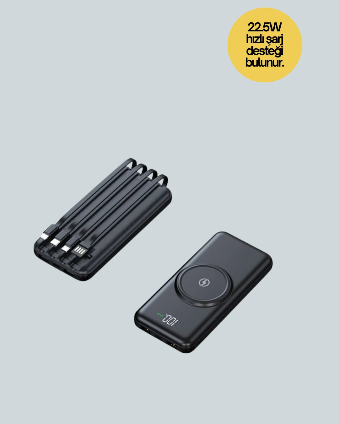 Akıllı Koruma Sistemli Powerbank – Hızlı, Güvenli ve Modern