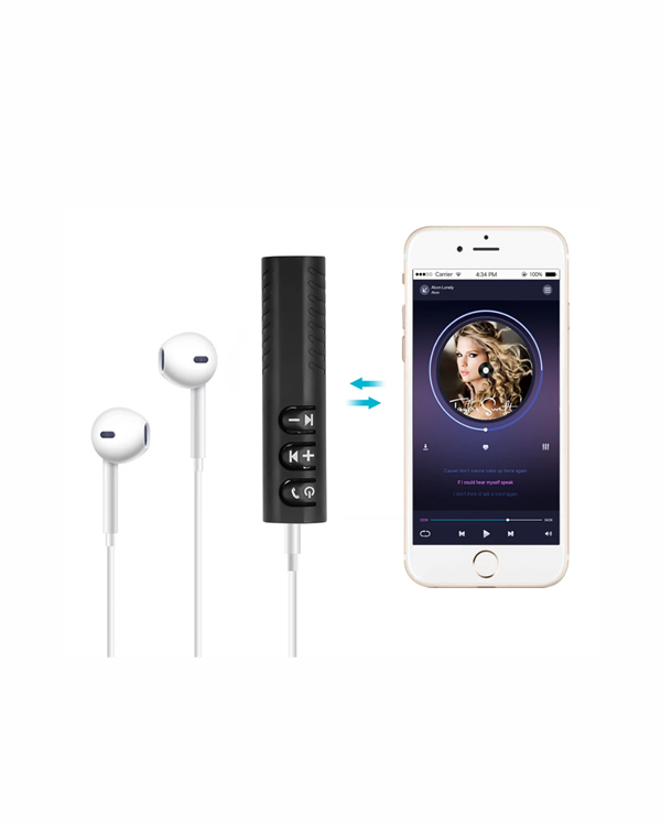 Kablolu Hoparlör ve Kulaklıklar İçin Bluetooth Adaptör | Mini Boy, Klipsli, Taşınabilir