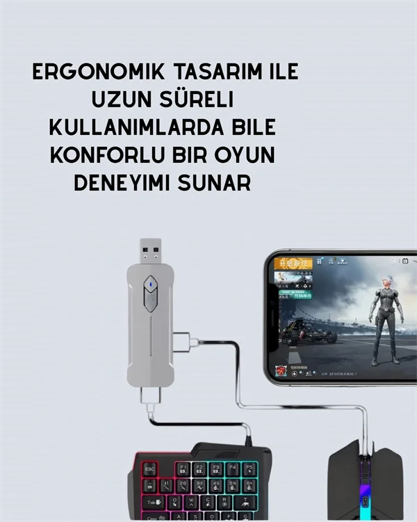 Bluetooth 5.3 Mobil Oyun Aksesuar Seti – PUBG Uyumlu