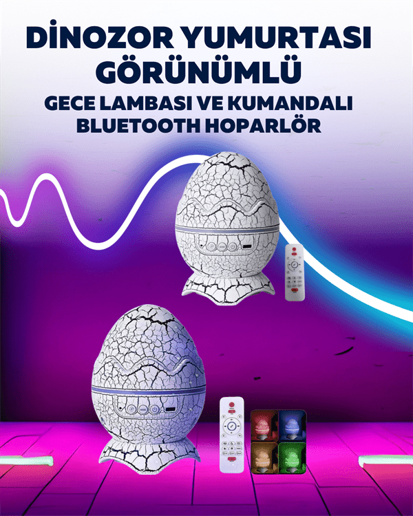 Dinazor Yumurta Gece Lambası