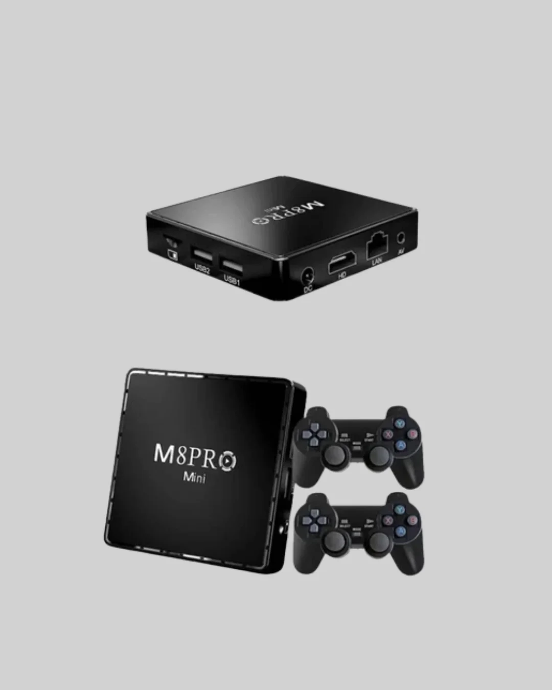 M8Pro Android TV Box ve Retro Oyun Konsolu – 10K Ultra HD Görüntü