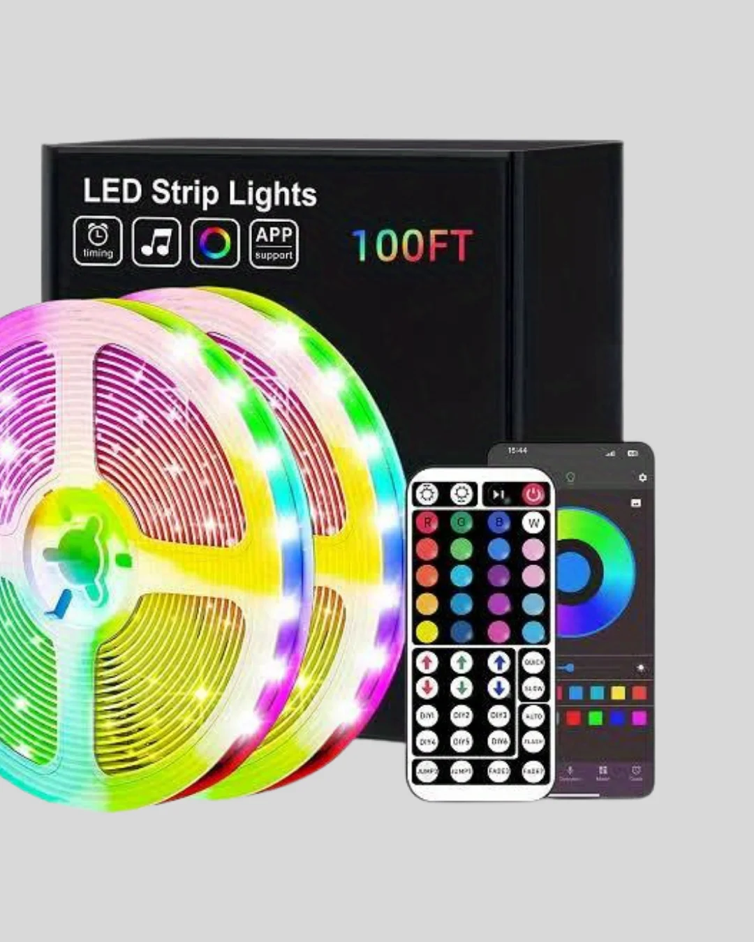 Sese Duyarlı 10M Smart Şerit Led IOS Android Kontrollü RGB Işık