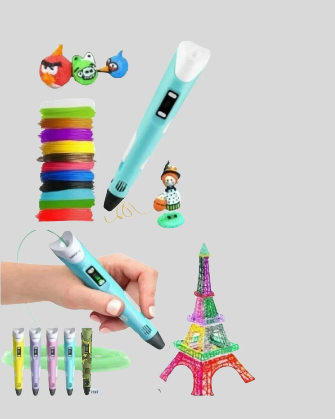 Üç Boyutlu 3D Yazıcı Kalem ABS ve PLA Uyumlu