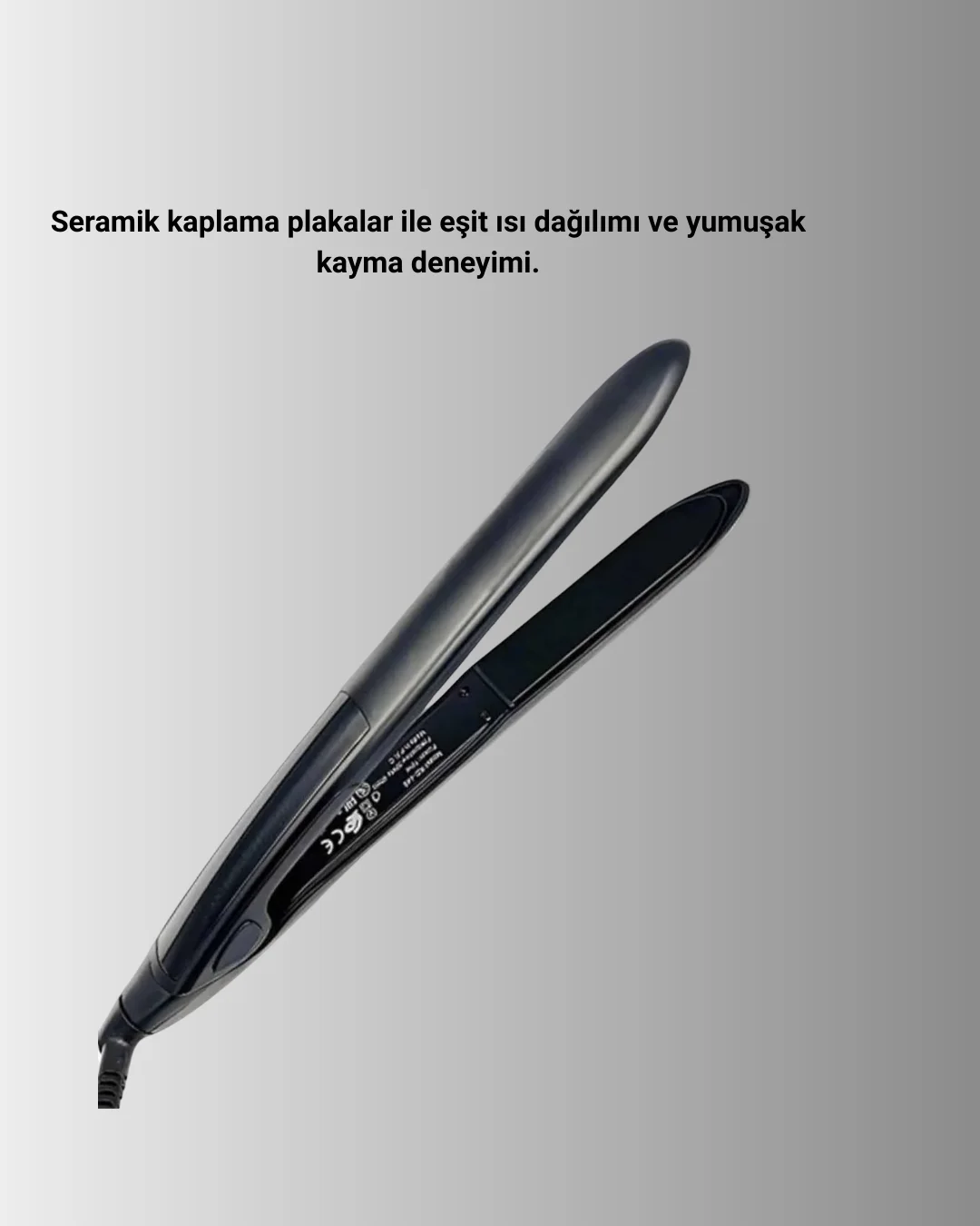 Profesyonel 2025 Saç Düzleştirici Isı Ayarlı Titanyum Seramik Plakalı A Kalite Orijinal
