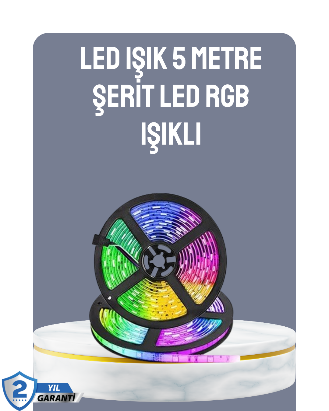 Kumandalı 5 Metre Şerit LED Dekoratif Aydınlatma