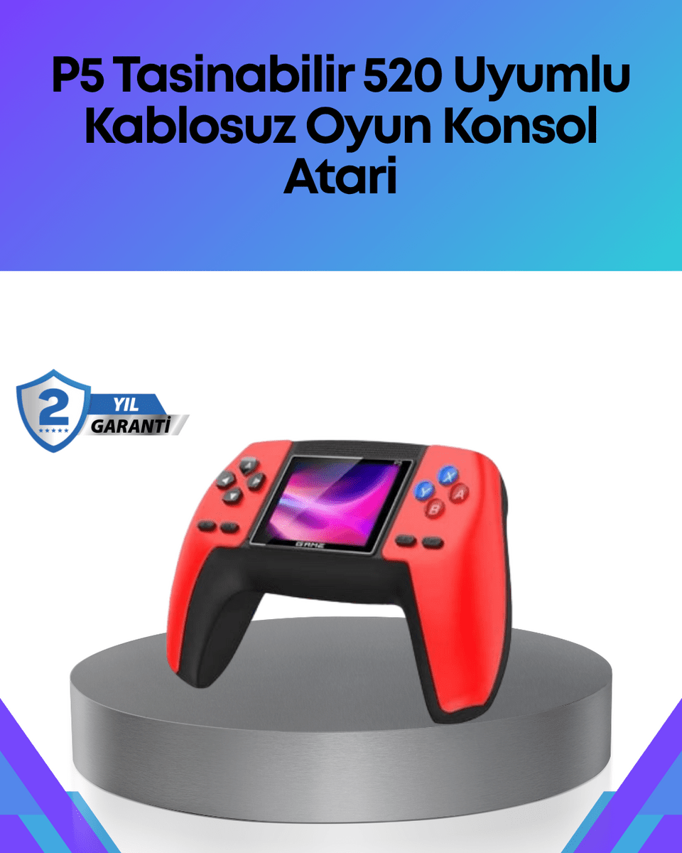 TV Bağlantılı 520 Oyunlu P5 Retro GamePad Konsol