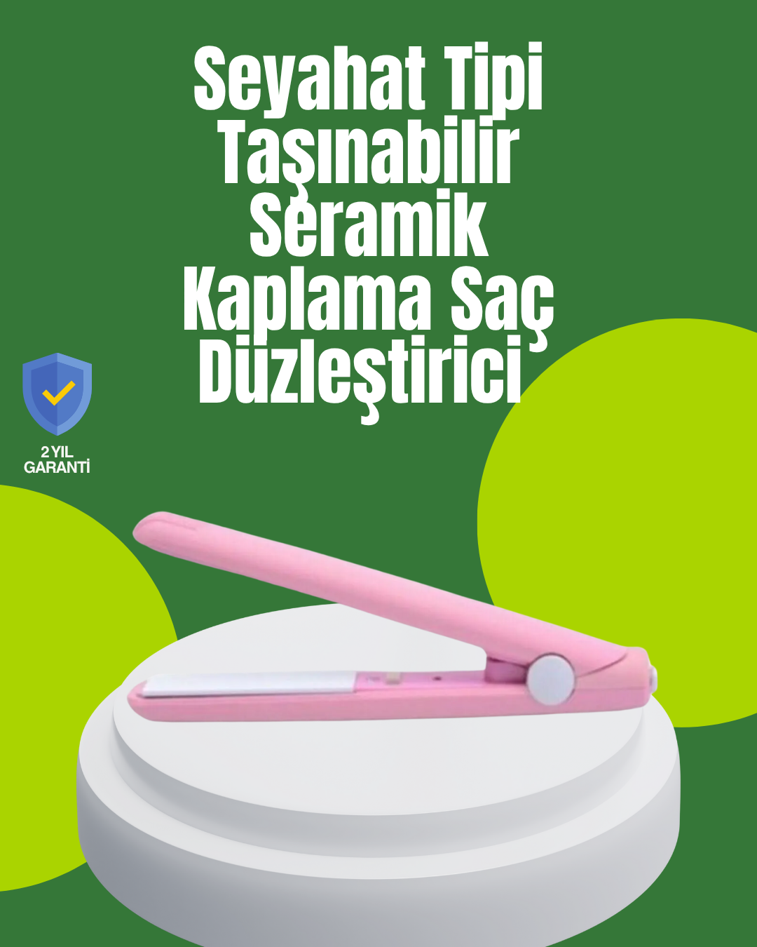 Yüzer Plakalı Kompakt Bukle Maşası – Elastik Tutuculu, Saç Dostu Profesyonel Tasarım