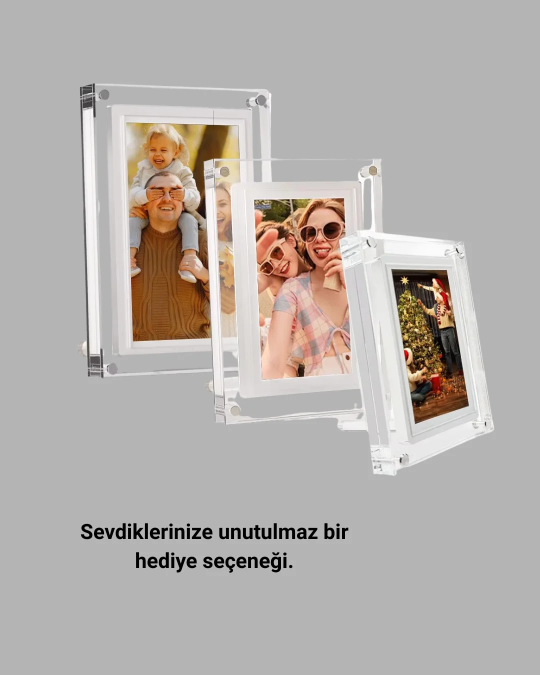 Fotoğraf, Video ve Müzik Destekli 7 İnç IPS Dijital Çerçeve – Çoklu Medya Deneyimi