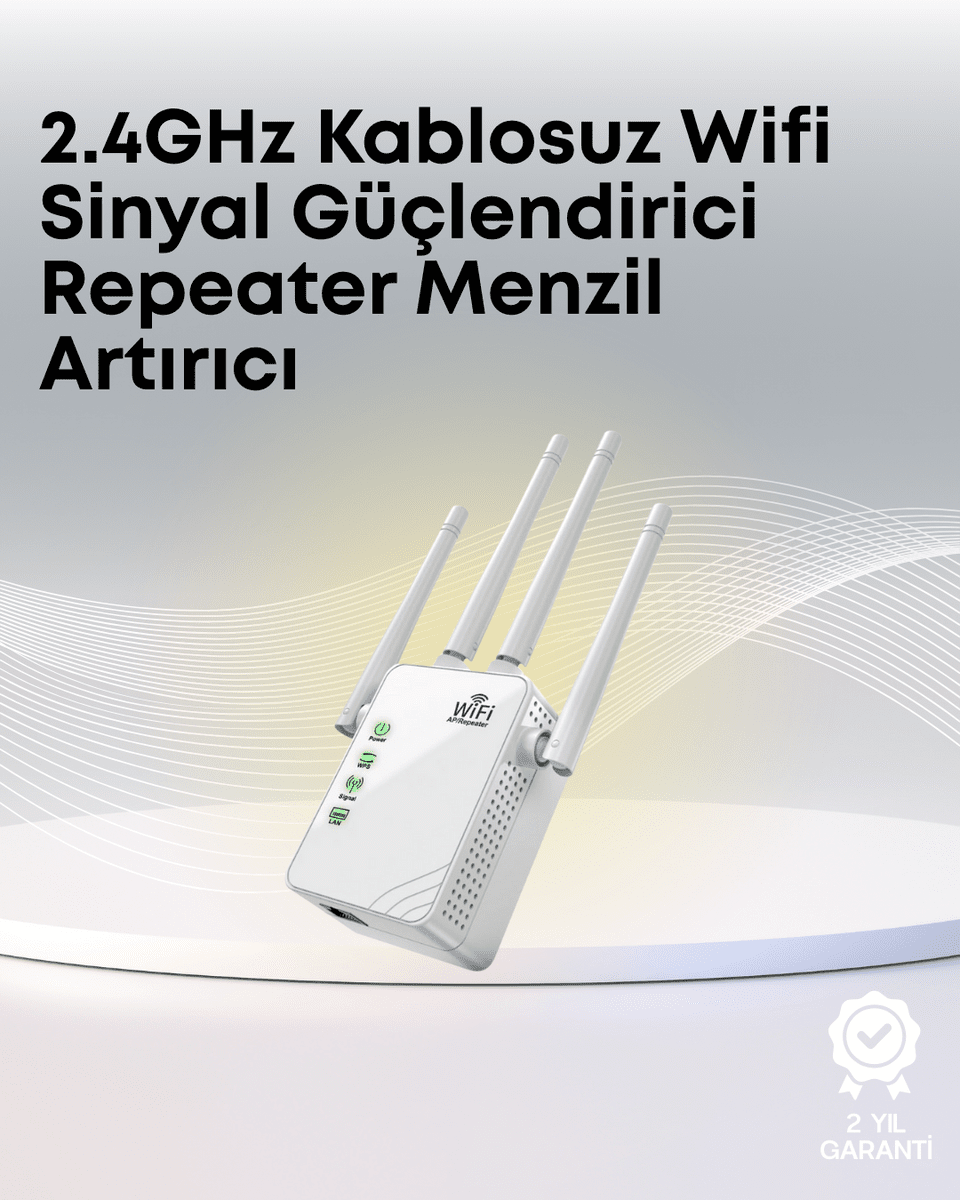 Yüksek Hızlı Parazit Önleyici WiFi Repeater Router