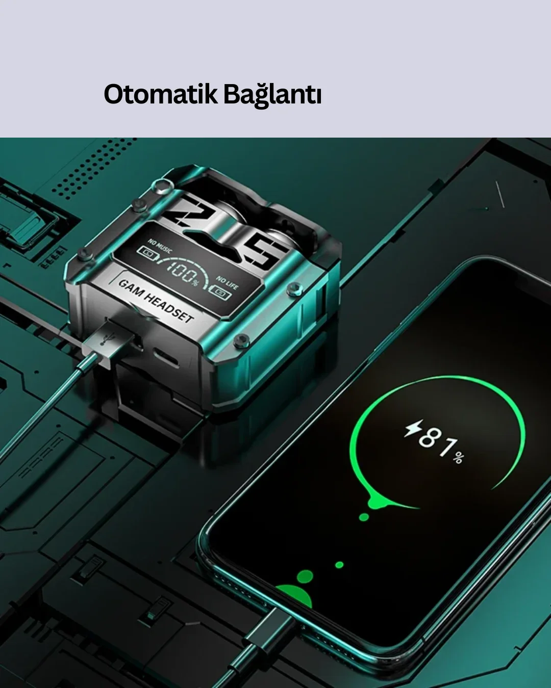 Şarj Kutulu Kablosuz Bluetooth Kulak İçi Spor Kulaklık Yeni Nesil