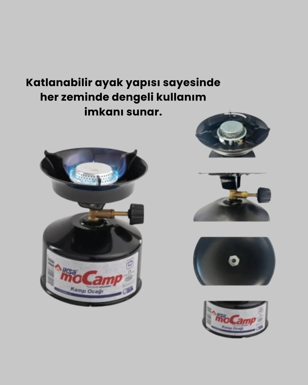 Outdoor Kamp Ocağı Seti Çakmak Gazlı Taşınabilir