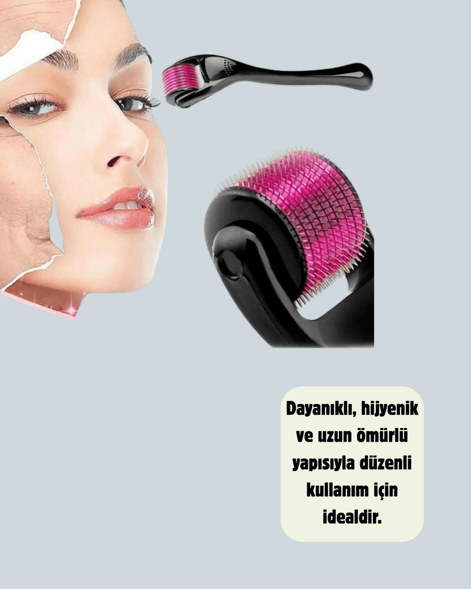 Dermaroller Titanyum 540 İğneli 1 mm Cilt Yenileme ve Anti Aging Etkisi