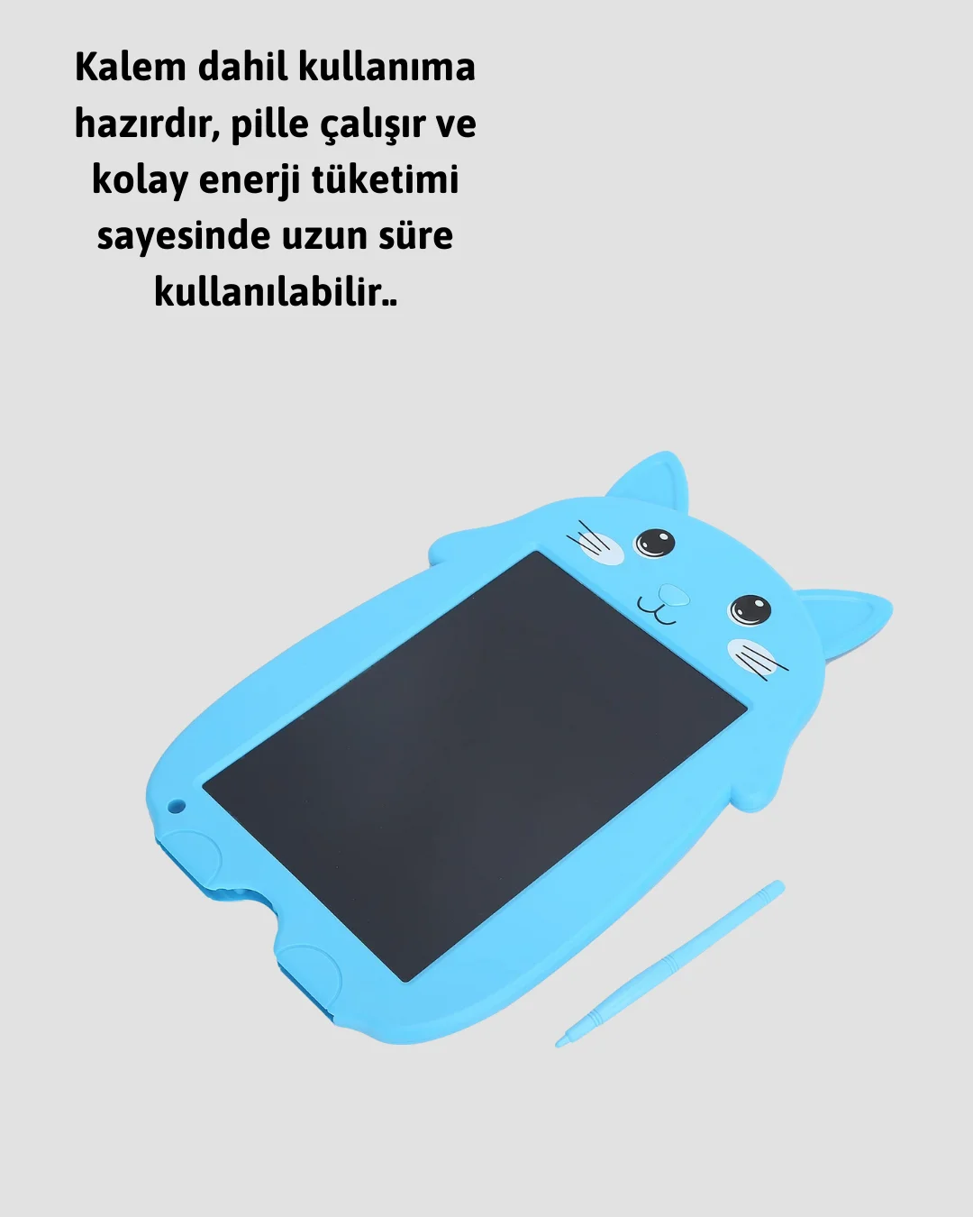 Kağıt Benzeri LCD Yazı Tableti | Tek Tuşla Silme ve Uzun Pil Ömrü