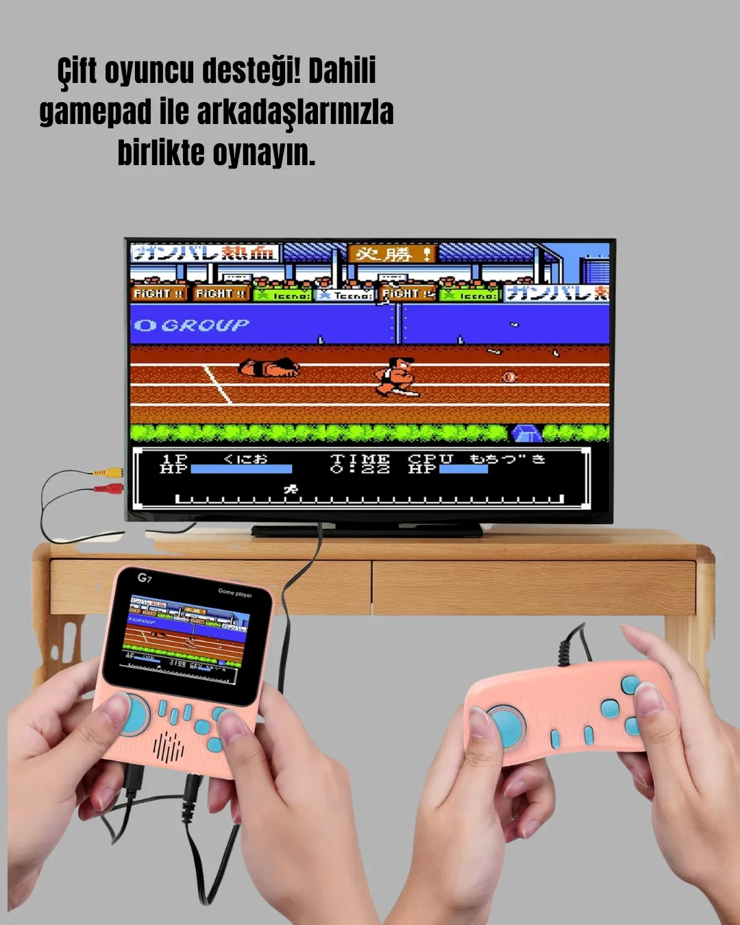 3.5 İnç LCD Ekranlı 666 Oyunlu Taşınabilir Retro Oyun Konsolu
