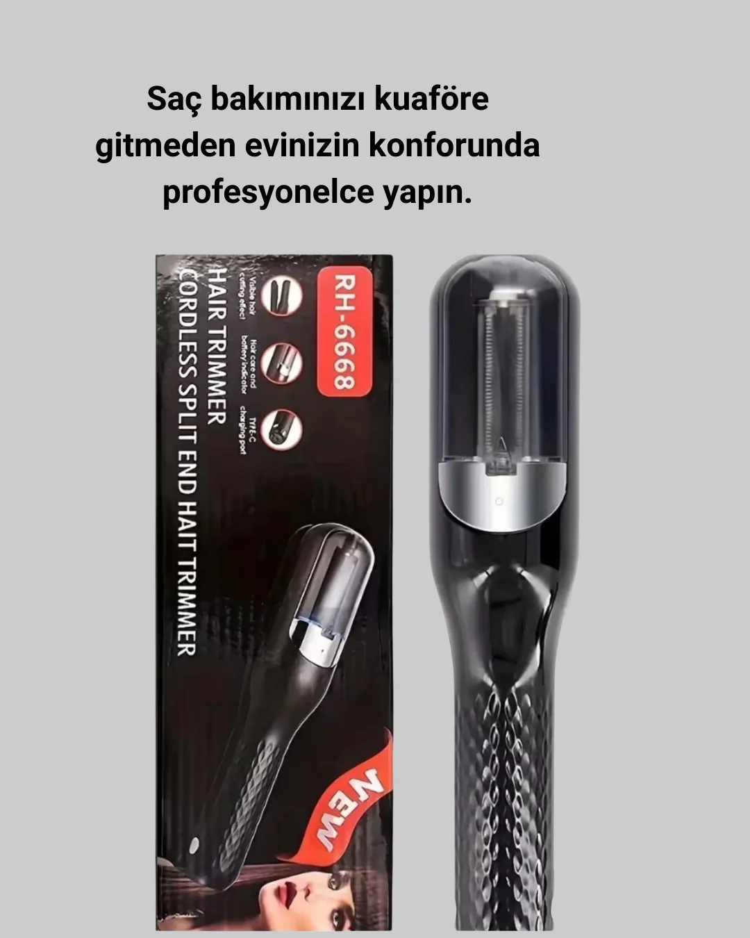 RH-6668 Kablosuz Saç Düzeltici Şarjlı Elektrikli Bakım Makinesi Yeni Nesil