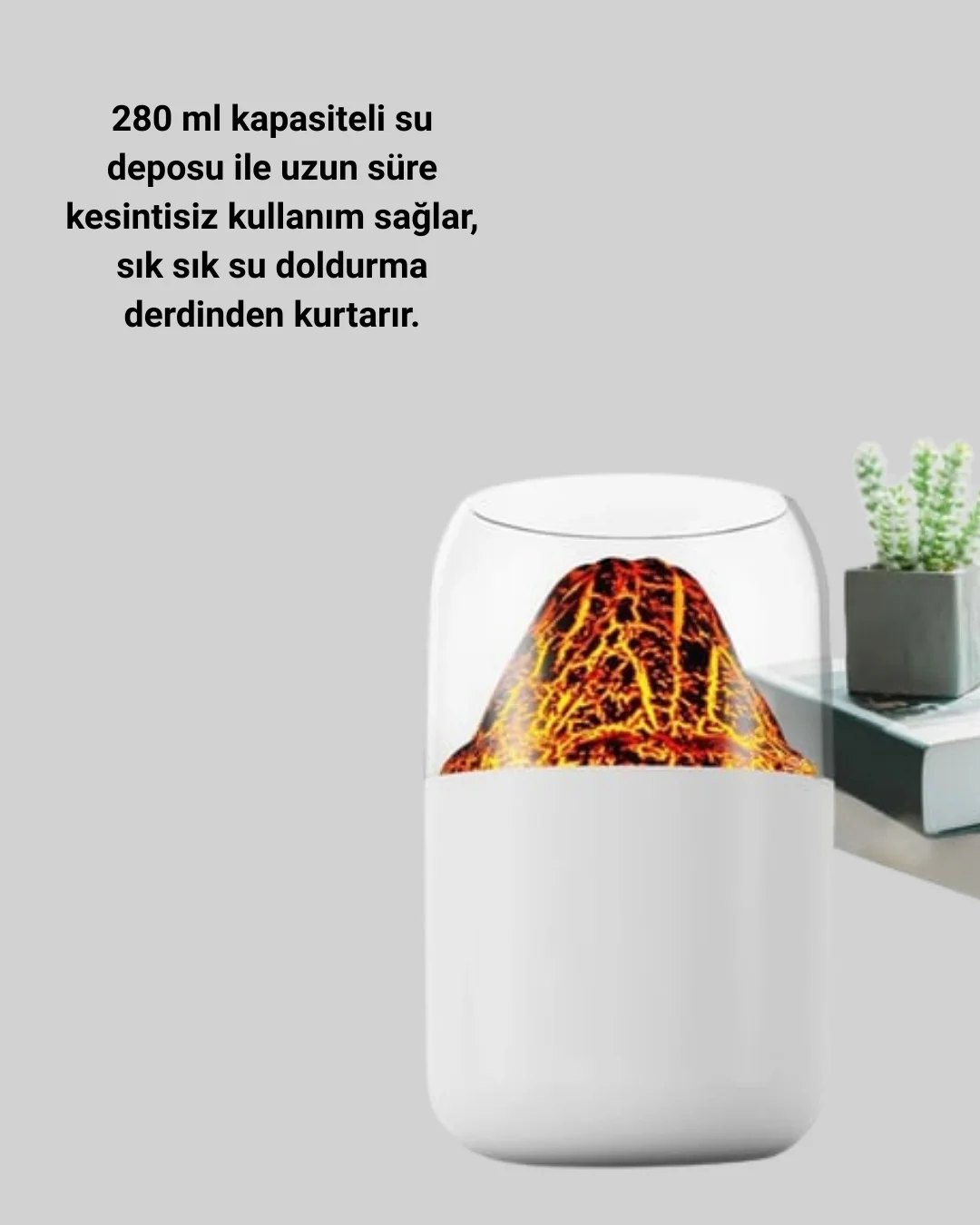 USB Şarjlı Volkanik Tasarımlı Buhar Makinesi
