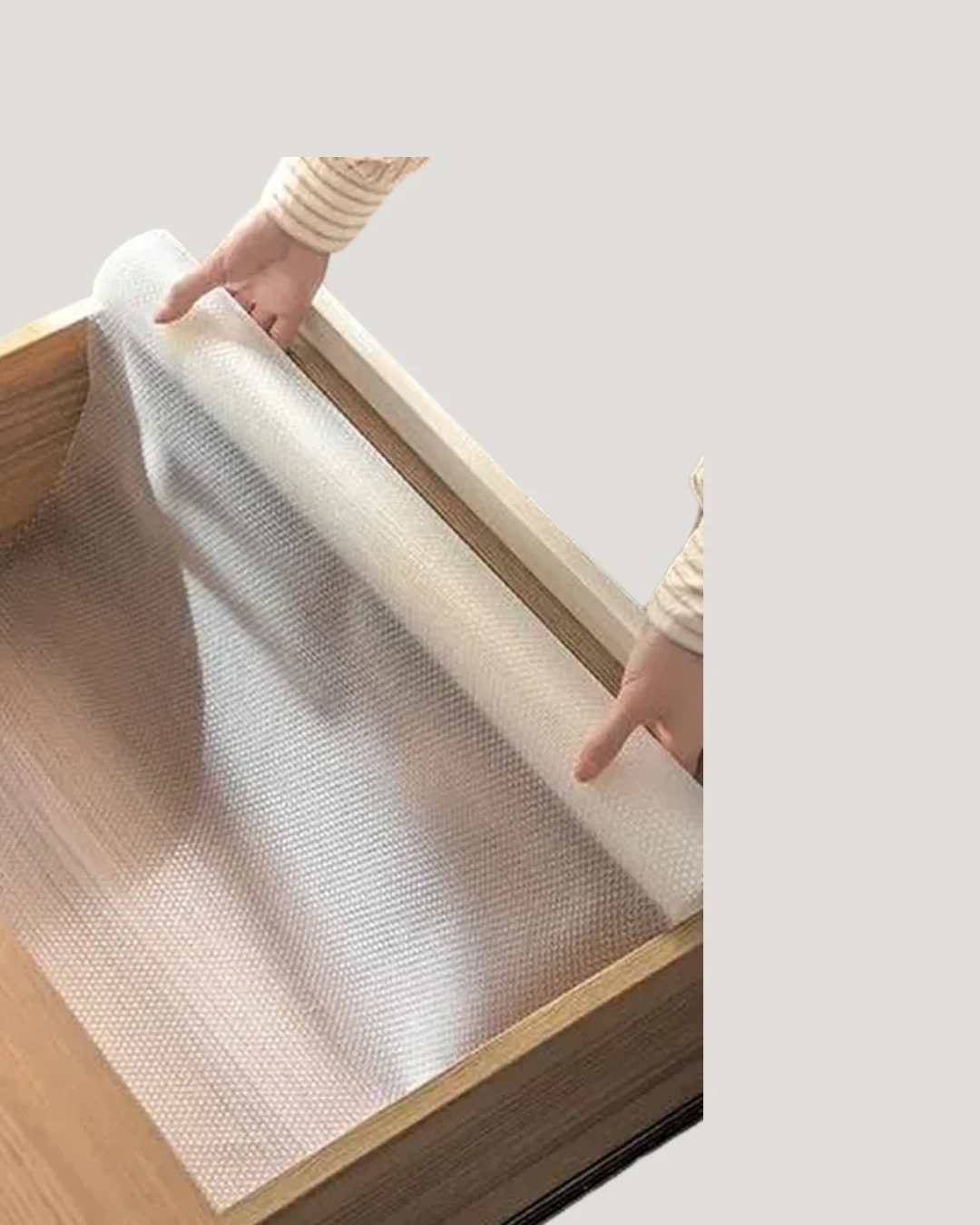 Eva malzemeden kaydırmaz şeffaf raflık buzdolabı kaplaması