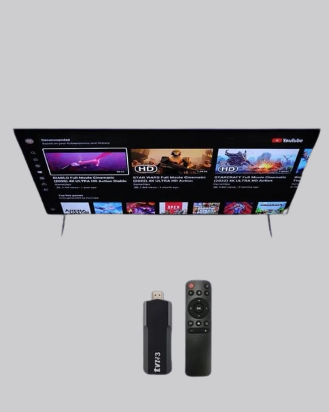 Android TV Stick WiFi ve Bluetooth Bağlantılı