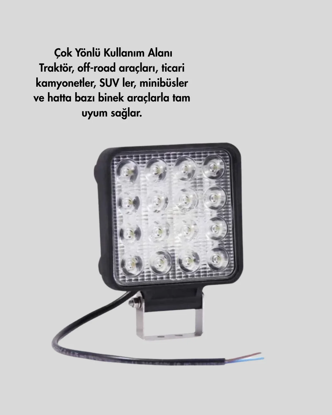 Araç Dışı Aydınlatma İçin LED Far | Zorlu Koşullara Dayanıklı, Çok Amaçlı