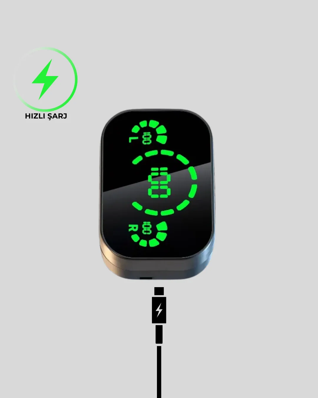 Kablosuz Kulak İçi Bluetooth Kulaklık – Dokunmatik Kontrol ve LED Şarj Ekranı
