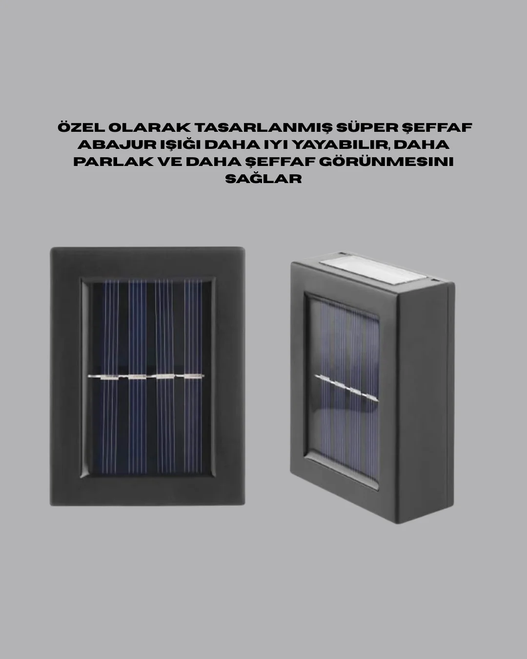 Güneş Enerjili LED Duvar Aydınlatması Yeni Nesil