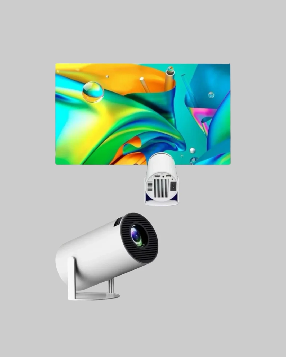 Full HD 4K Destekli Akıllı Projeksiyon – 130 inç Ekran, Uzun Ömürlü Ampul ve Çoklu Giriş