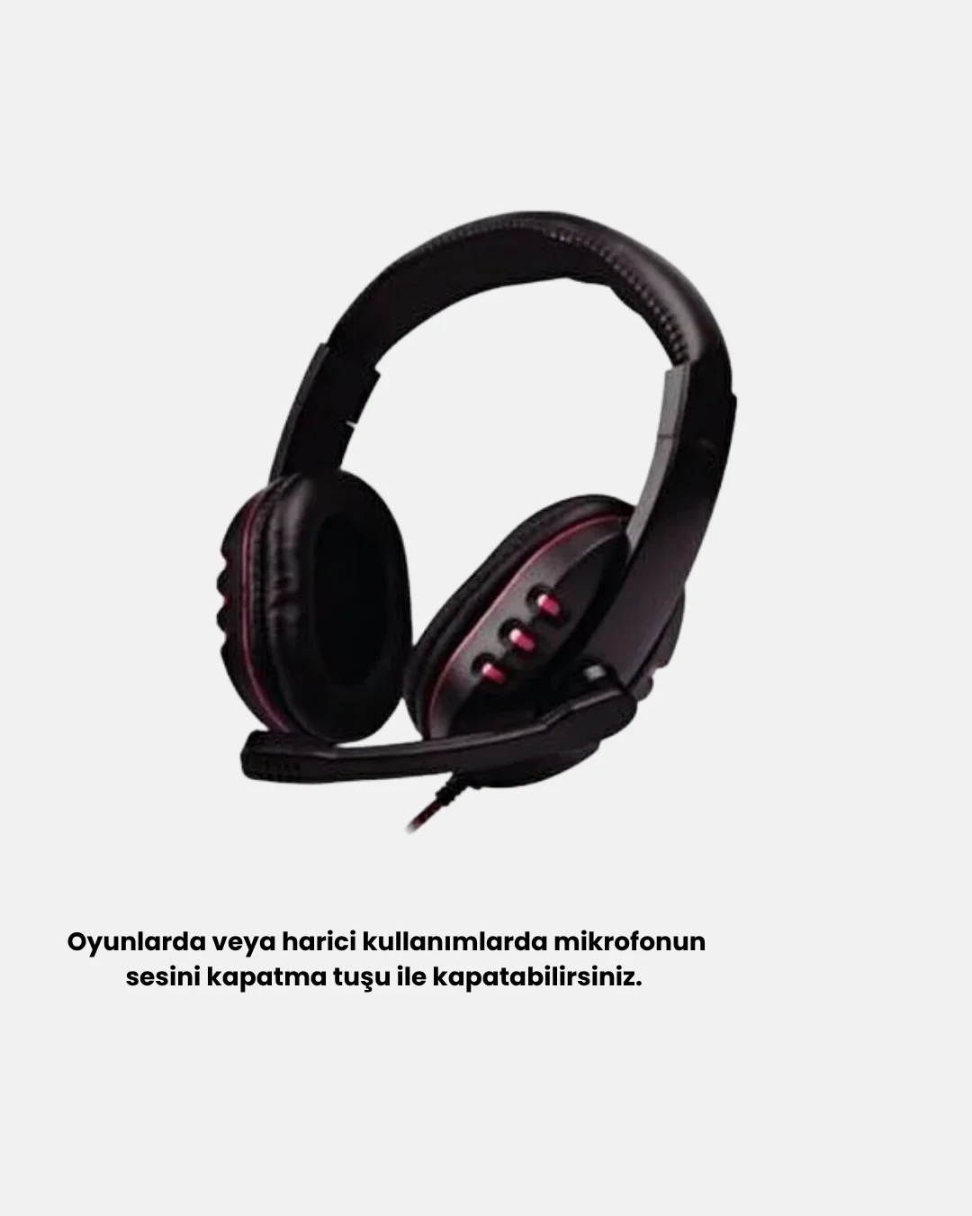 Profesyonel Gaming Kulaklık – Mikrofonlu, Yumuşak Pedli, Stereo Ses Kalitesi, Tere Dayanıklı
